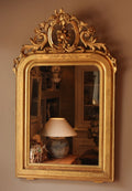 Antieke Franse Gouden Spiegel