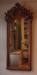 Antieke Houten Spiegel