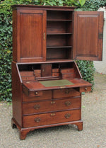 Antieke Engelse Bureau Bookcase - 0043.B