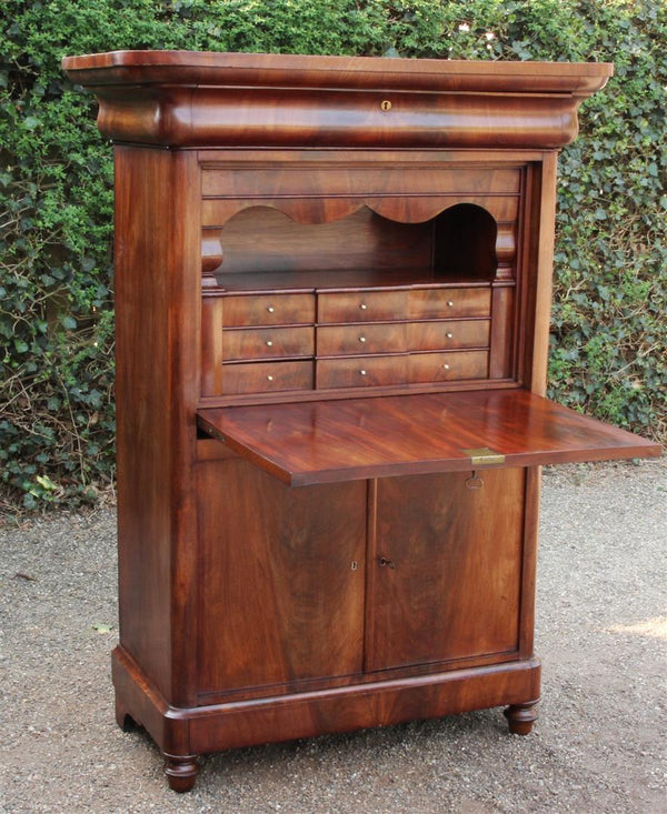 Antieke Hollandse Secretaire / Kast - 0049.B