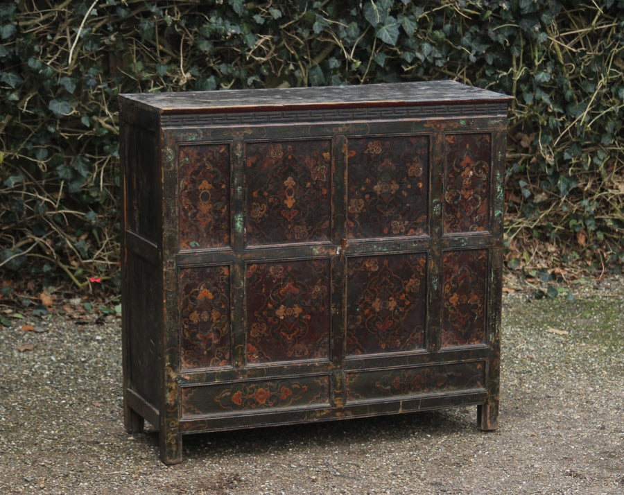 Antiek Tibetaans Kastje - 0227.D