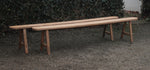 Antieke set Franse Houten Banken