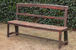 Antieke Beschilderde Bank